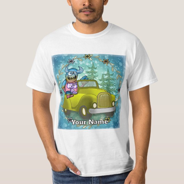 Monster Driving Car T-Shirt (Front)