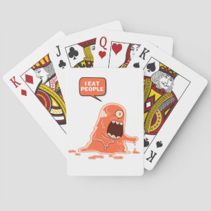 monster eat people playing cards
