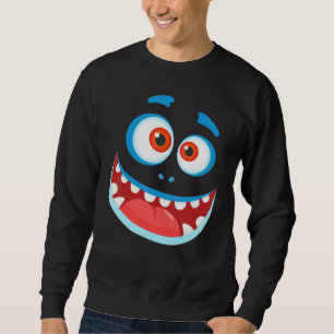 Monster Face Costume Halloween Kids Adults 12 Sweatshirt