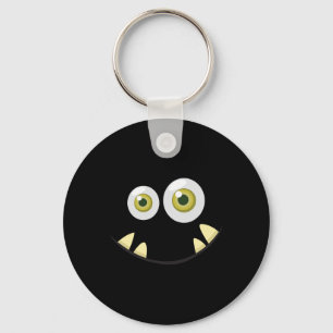 Monster Face Halloween Costume Idea Scary Cute Keychain