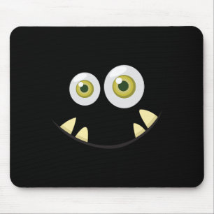 Monster Face Halloween Costume Idea Scary Cute Mouse Pad