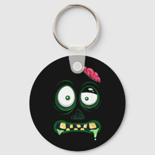 Monster Face Halloween Matching Costume Zombie Men Keychain