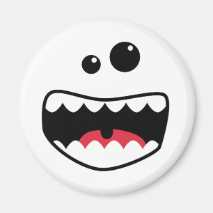 Monster face magnet