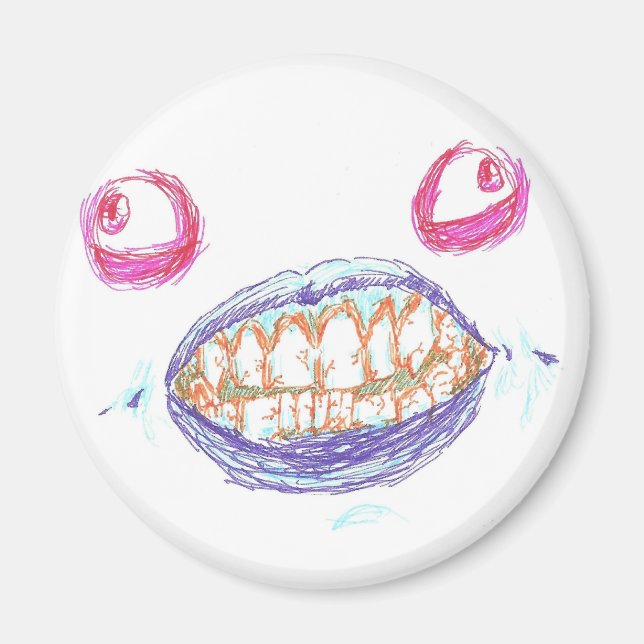 Monster Face Magnet (Front)