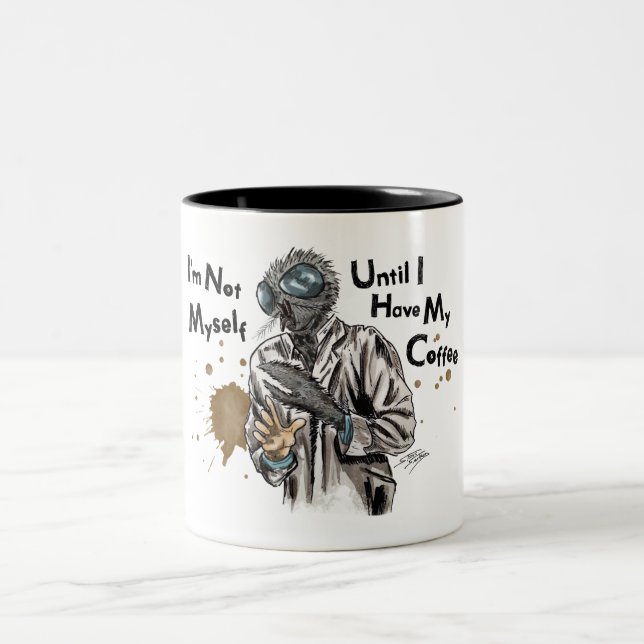 Monster Fly I'm Not Myself Two-Tone Coffee Mug (Center)