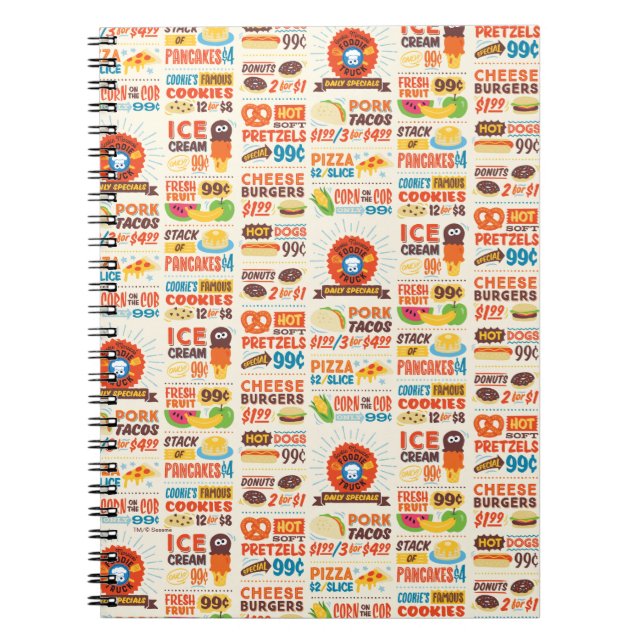 Monster Foodies Pattern Notebook (Front)