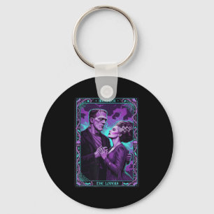 Monster Frankenstein Bride The Lovers Tarot Card H Keychain