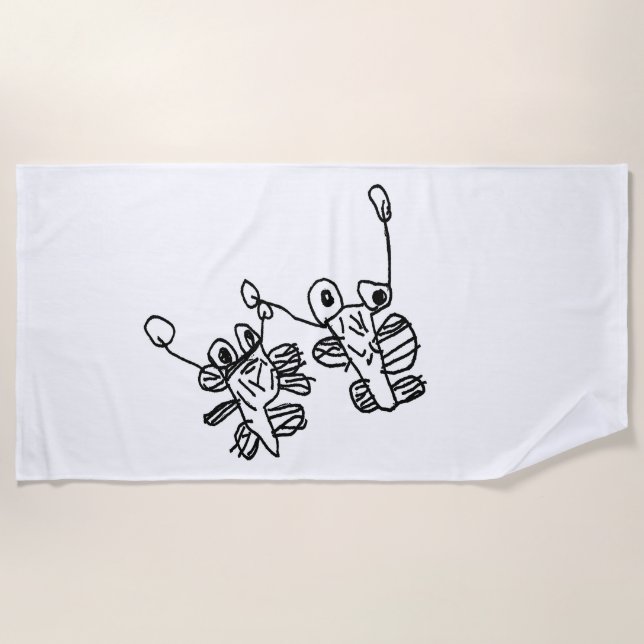 Monster friends beach towel (Front)