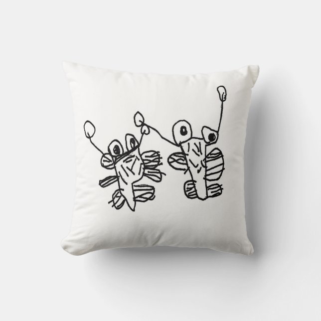 Monster friends throw pillow (Front)