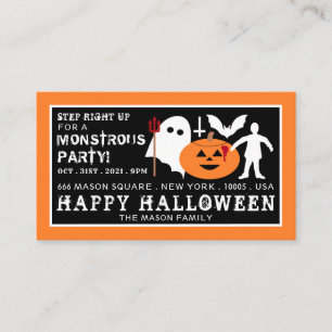 Monster Gang, Halloween Party Invitation