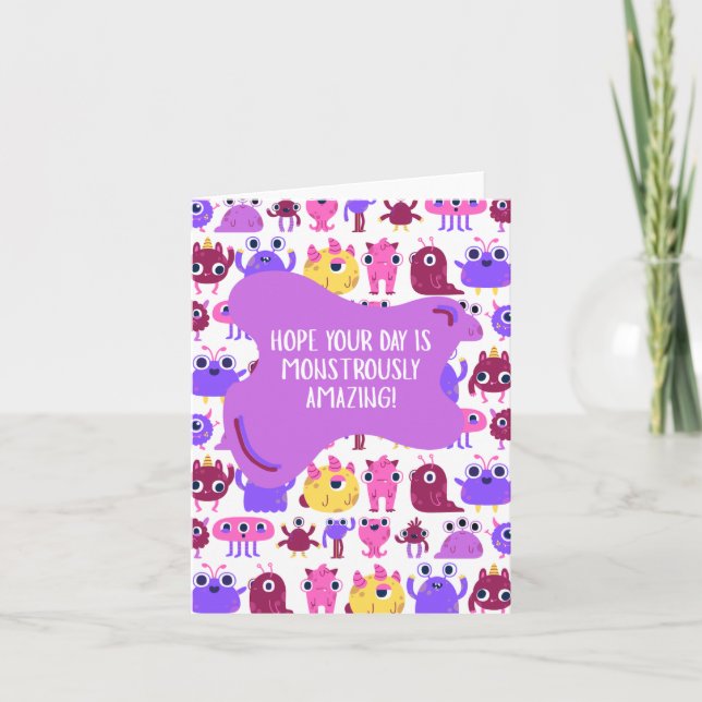 Monster Greeting Card (Front)