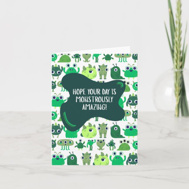 Monster Greeting Card (Front)