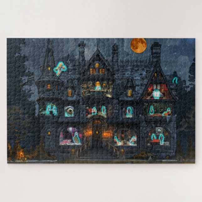 Monster House Scary Jigsaw Puzzle (Horizontal)