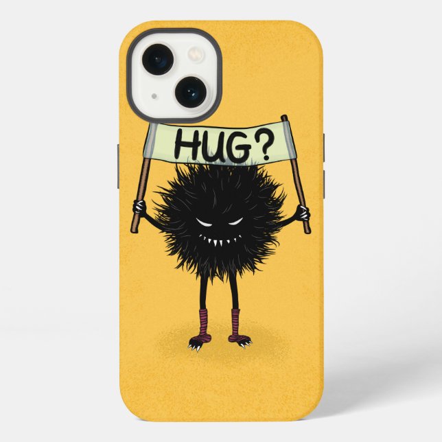 Monster Hug Cute Evil Character iPhone Case (Back)