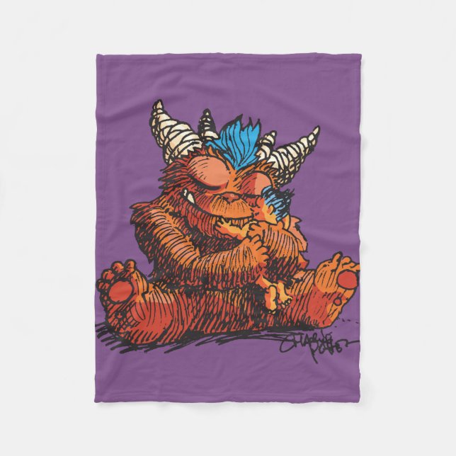 Monster Hug Fleece Blanket (Front)