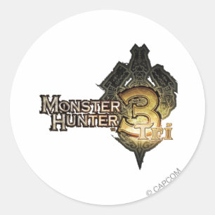 Monster Hunter Tri logo Classic Round Sticker