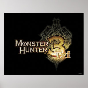 Monster Hunter Tri logo Poster