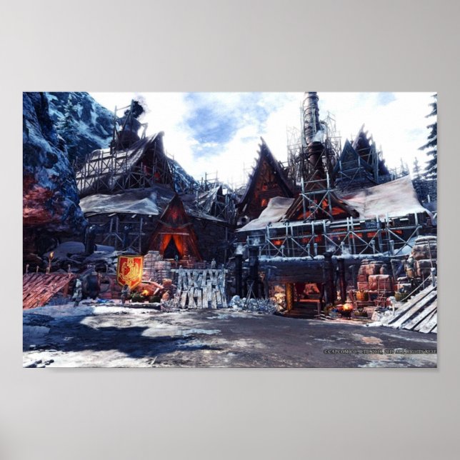 Monster Hunter World Settlement Poster (Front)