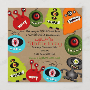 Monster Invitations