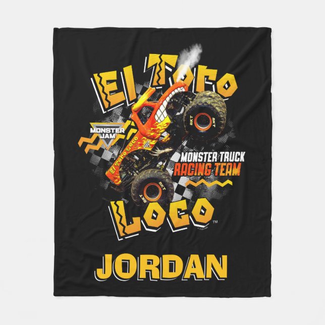 Monster Jam El Toro Loco - Personalized Fleece Blanket (Front)