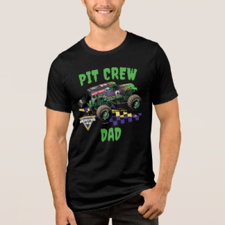 Monster Jam Grave Digger Pit Crew Daddy Tri-Blend Shirt