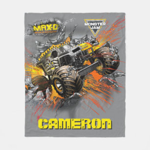 Monster Jam Max-D - Personalized Fleece Blanket
