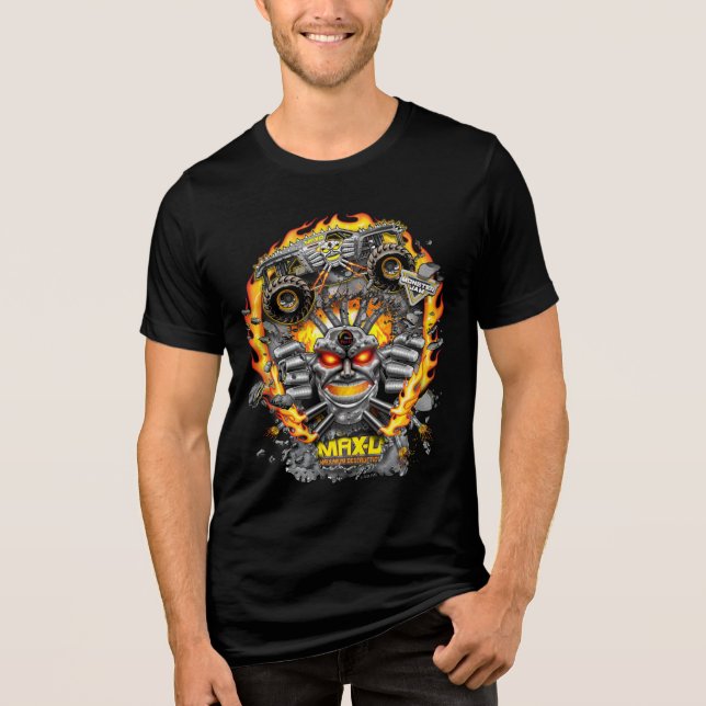 Monster Jam Max-D Tri-Blend Shirt (Front)