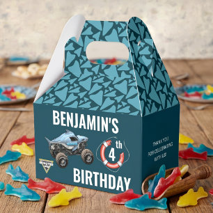 Monster Jam Megalodon Birthday Favor Box