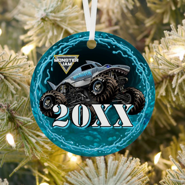 Monster Jam Megalodon Metal Ornament (Insitu)