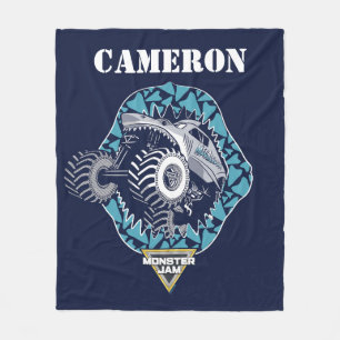 Monster Jam Megalodon - Personalized Fleece Blanket