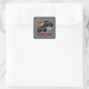 Monster Jam - Monster Mutt Birthday Square Sticker
