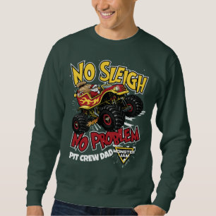 Monster Jam "No Sleigh No Problem" Santa Truck Sweatshirt