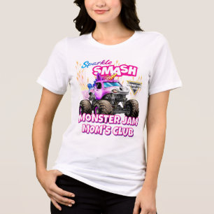Monster Jam Sparkle Smash - Monster Jam Mom’s Club Tri-Blend Shirt