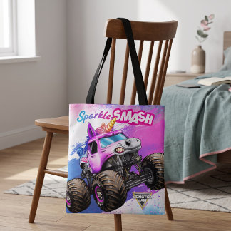 Monster Jam Sparkle Smash Tote Bag