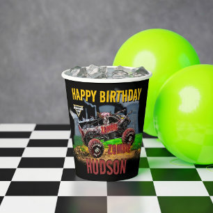 Monster Jam - Zombie Birthday Paper Cups