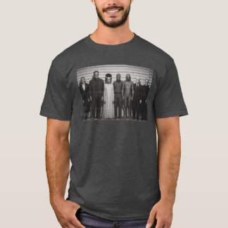 Monster Lineup Vintage Mugshot Horror Art Premium  T-Shirt
