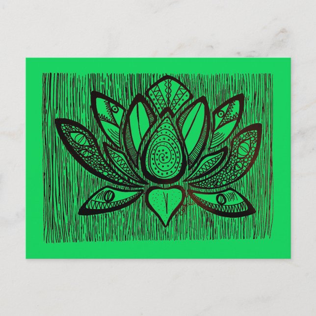 "Monster Lotus" postcard (Front)