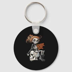 Monster Lover Fun Skeleton Ghoul Cute Vintage Hall Keychain