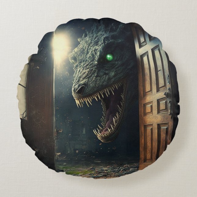monster lurk round pillow (Front)