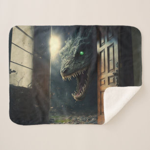 Monster lurk sherpa blanket