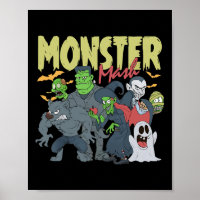 Monster Mash Funny Halloween Spooky Season Trick O