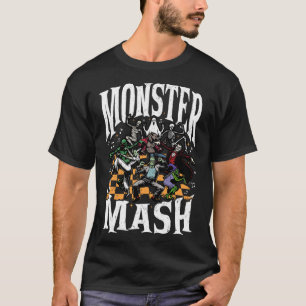 Monster Mash Funny Halloween Spooky Season Trick O T-Shirt
