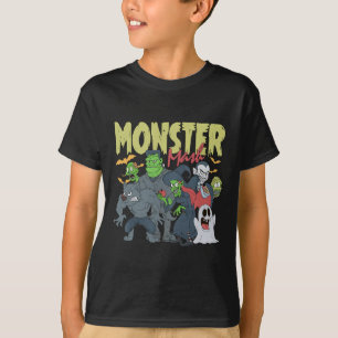 Monster Mash Funny Halloween Spooky Season Trick O T-Shirt