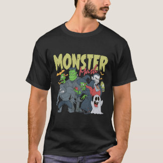 Monster Mash Funny Halloween Spooky Season Trick O T-Shirt