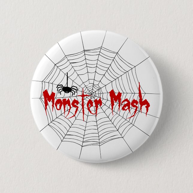 Monster Mash Halloween 2 Inch Round Button (Front)