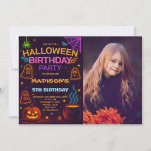 Monster Mash Halloween Anniversaire Invitation