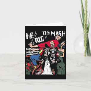 Monster Mash Halloween Ghoul Ghost Card
