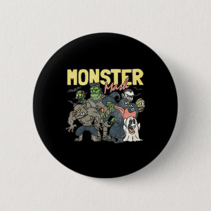 Monster Mash Happy Halloween Spooky Season Trick O 2 Inch Round Button