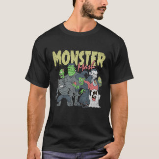 Monster Mash Retro Halloween Funny Monster Spooky T-Shirt