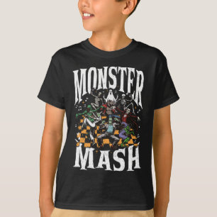 Monster Mash Retro Halloween Funny Monster Spooky  T-Shirt